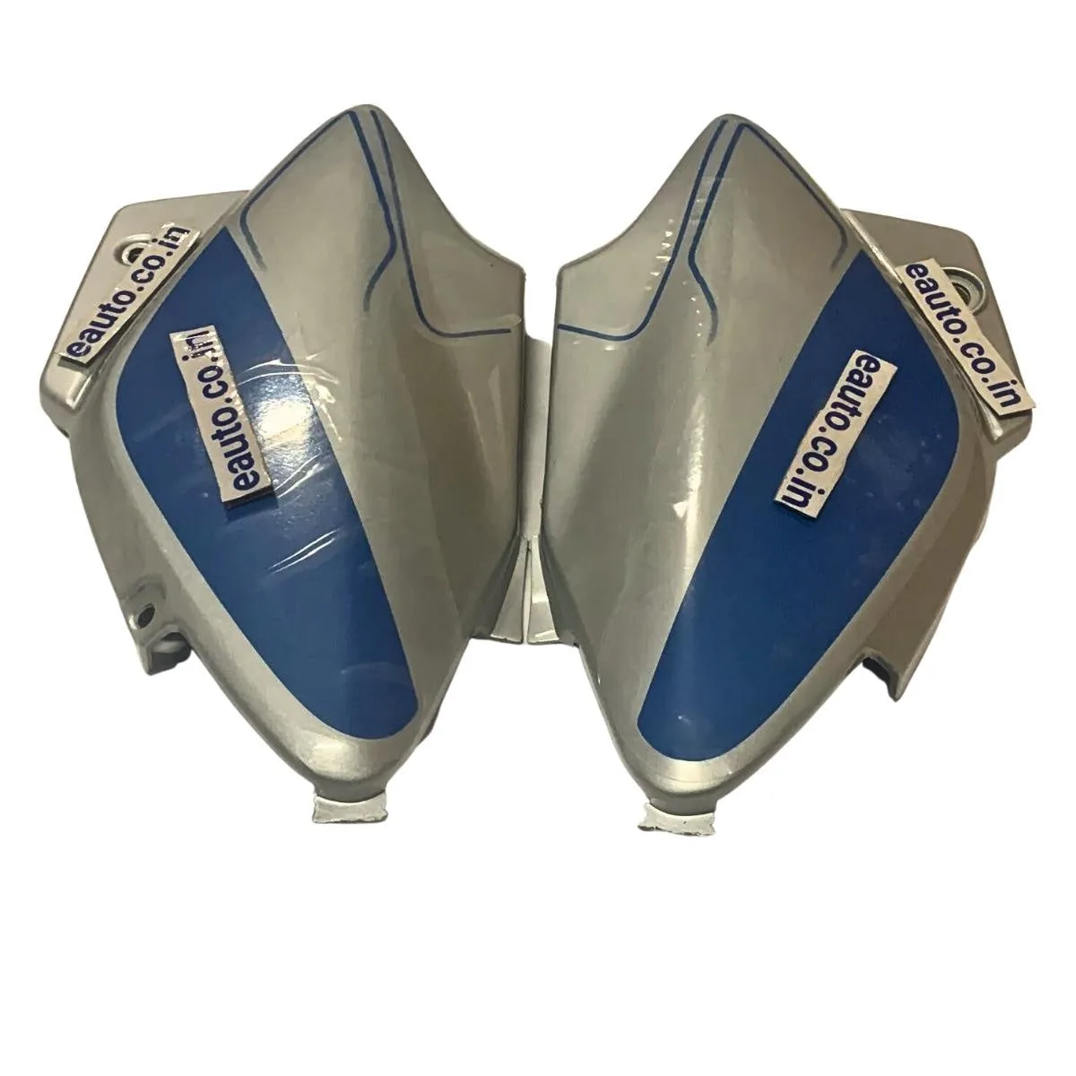 Side Panel for Hero Splendor iSmart | Type1 | Silver & Blue Colour
