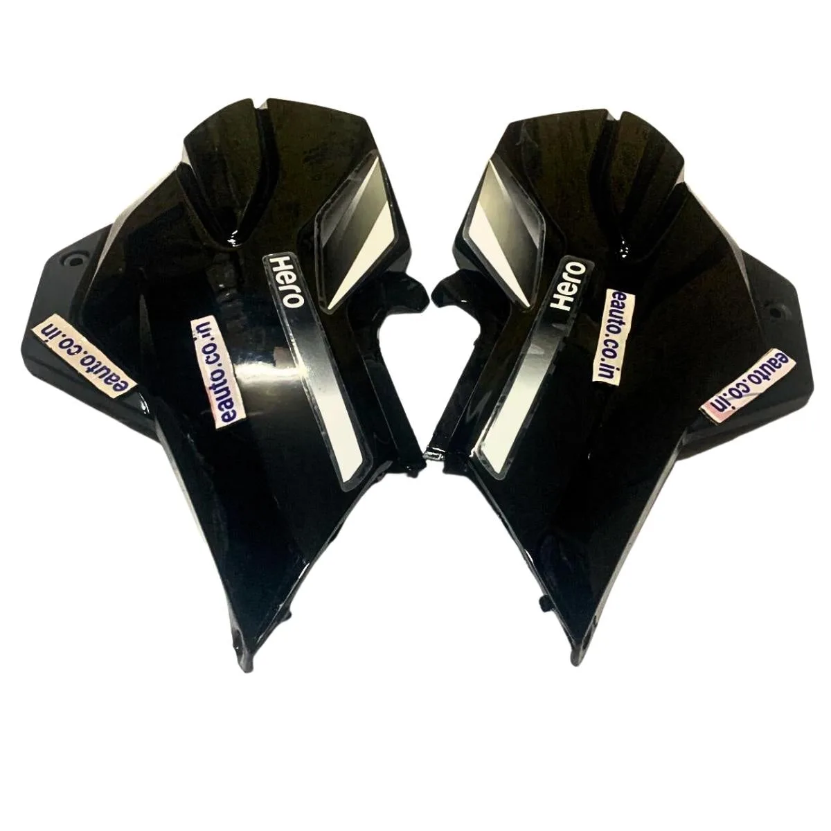 Side Panel for Hero Super Splendor | Type 2 | Type 7 Sticker | Black & Silver Colour