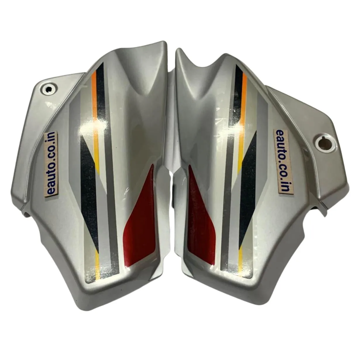 Side Panel for Hero Super Splendor | Type1 Z Sticker | Silver & Red Colour