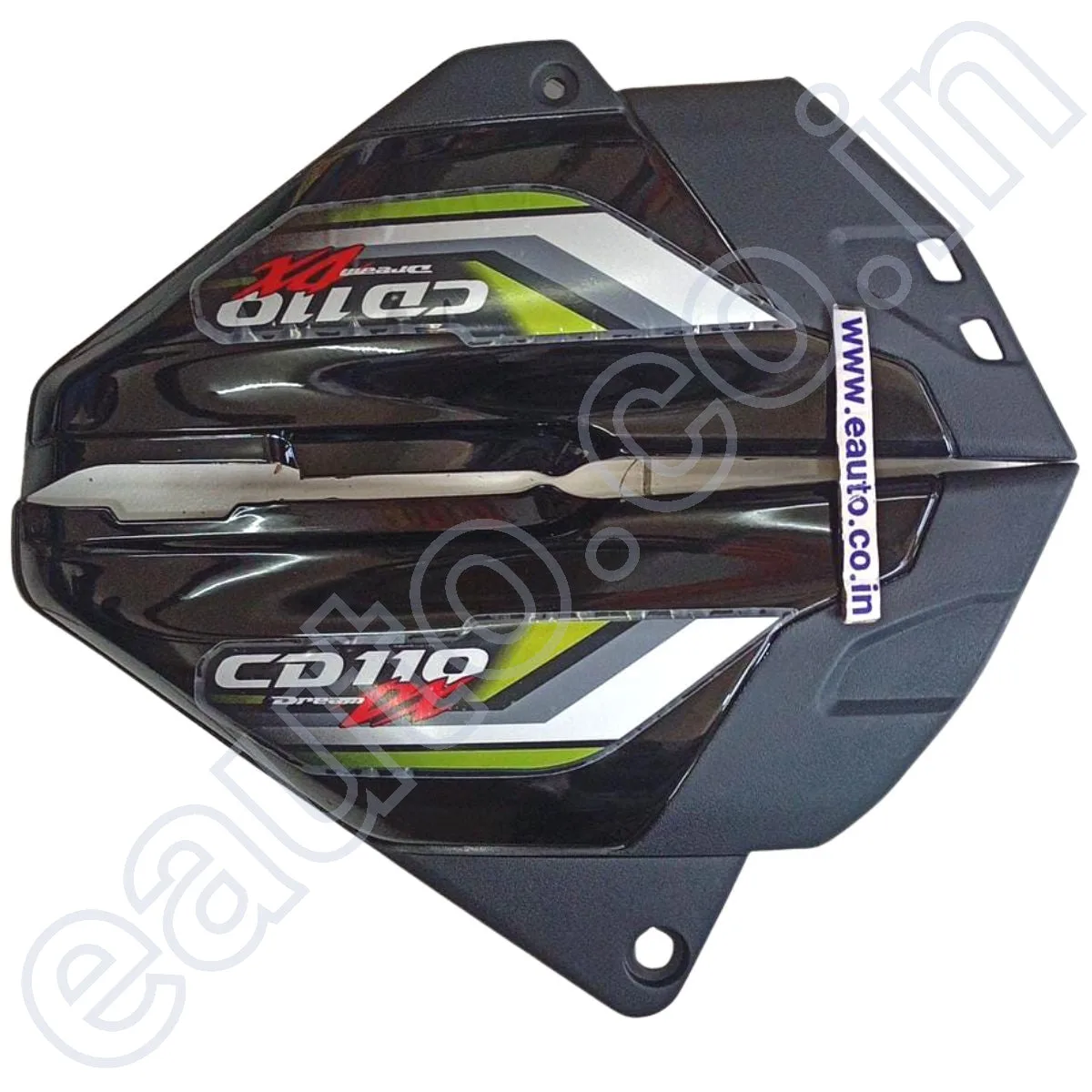 Side Panel for Honda CD 110cc | Set of 2 | Black & Green 2