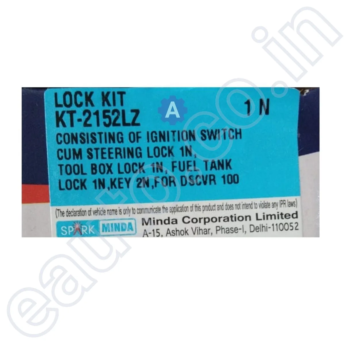 Spark Minda Ignition Lock Set for Bajaj Discover 100 | KT-2152LZ 3