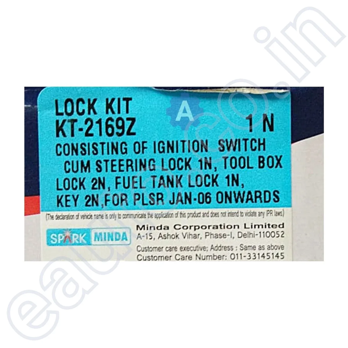 Spark Minda Ignition Lock Set for Bajaj Pulsar 150 UG3 | 180 UG3 | Jan 2006 Onwards 3