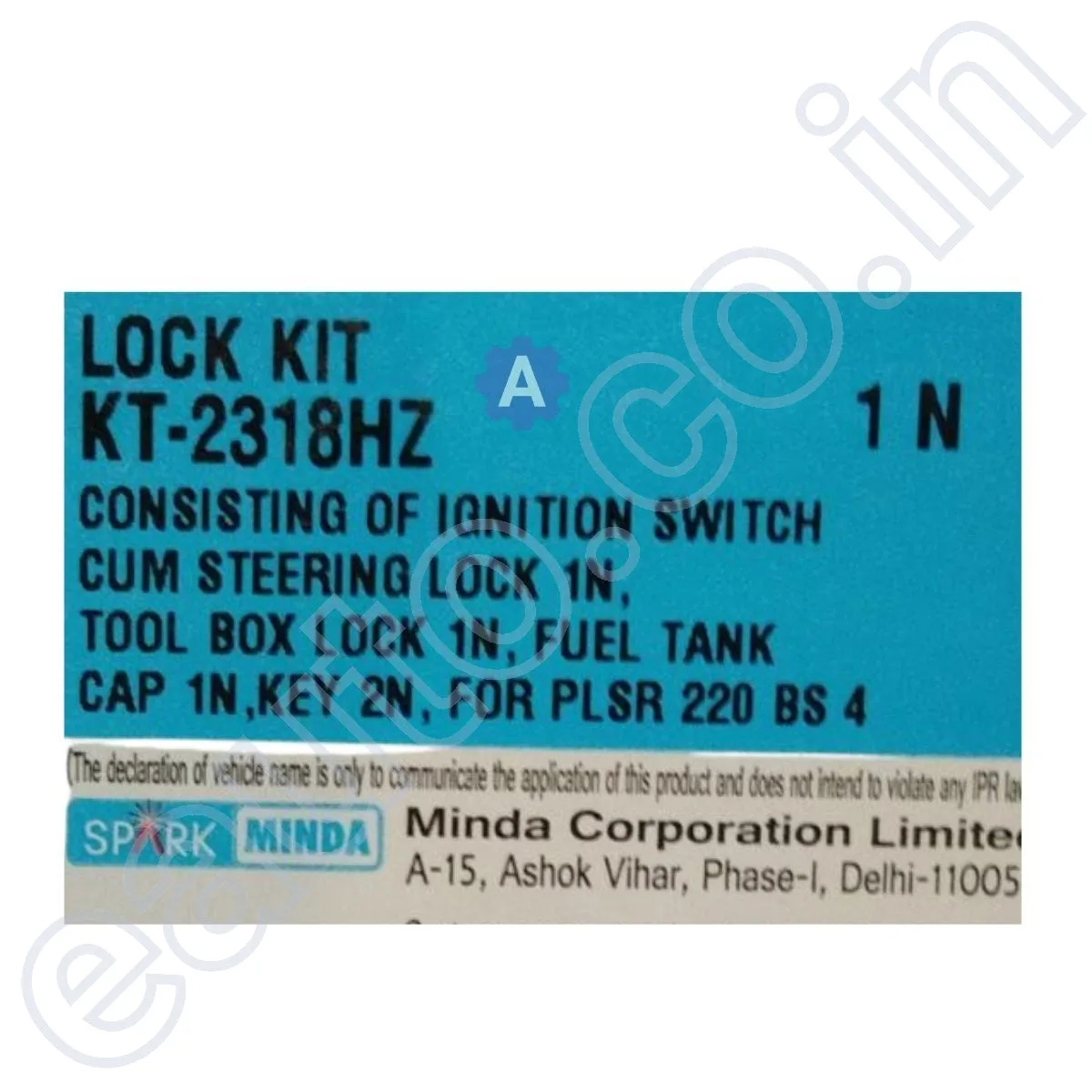 Spark Minda Ignition Lock Set for Bajaj Pulsar 220 BS4 3
