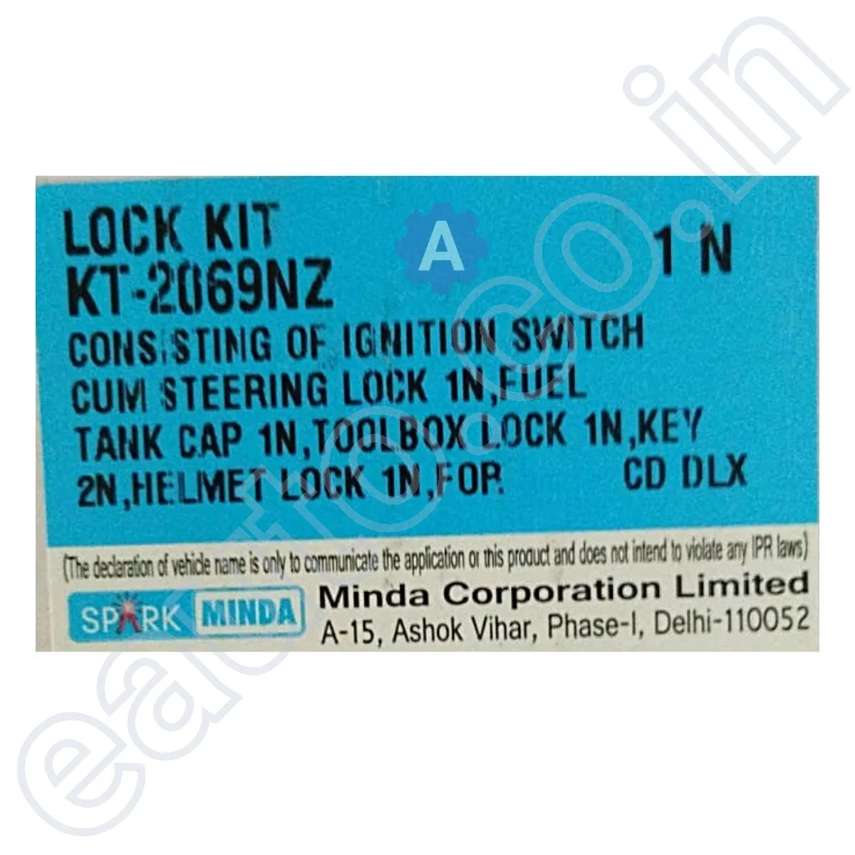 Spark Minda Ignition Lock Set for Hero CD Deluxe | Set of 4 3