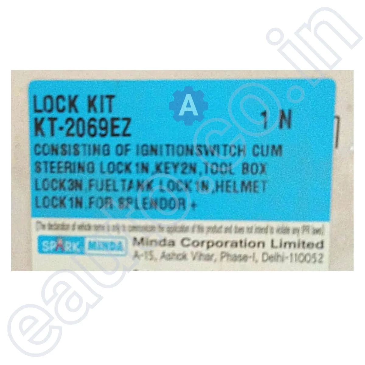 Spark Minda Ignition Lock Set for Hero Splendor Plus (Set of 6) 3