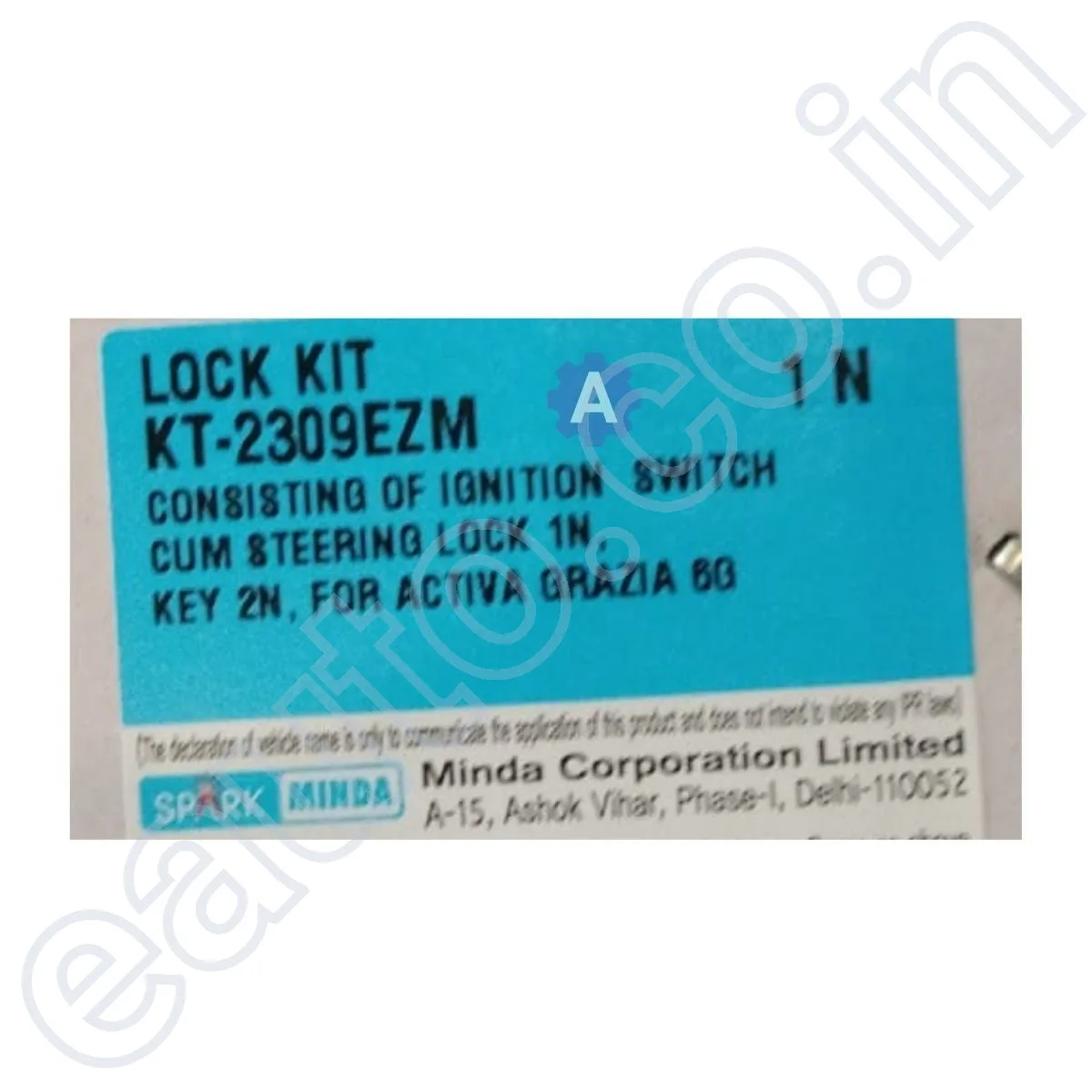 Spark Minda Ignition Lock Set for Honda Activa 110, 125, 6G BS6, Dio, Grazia 5