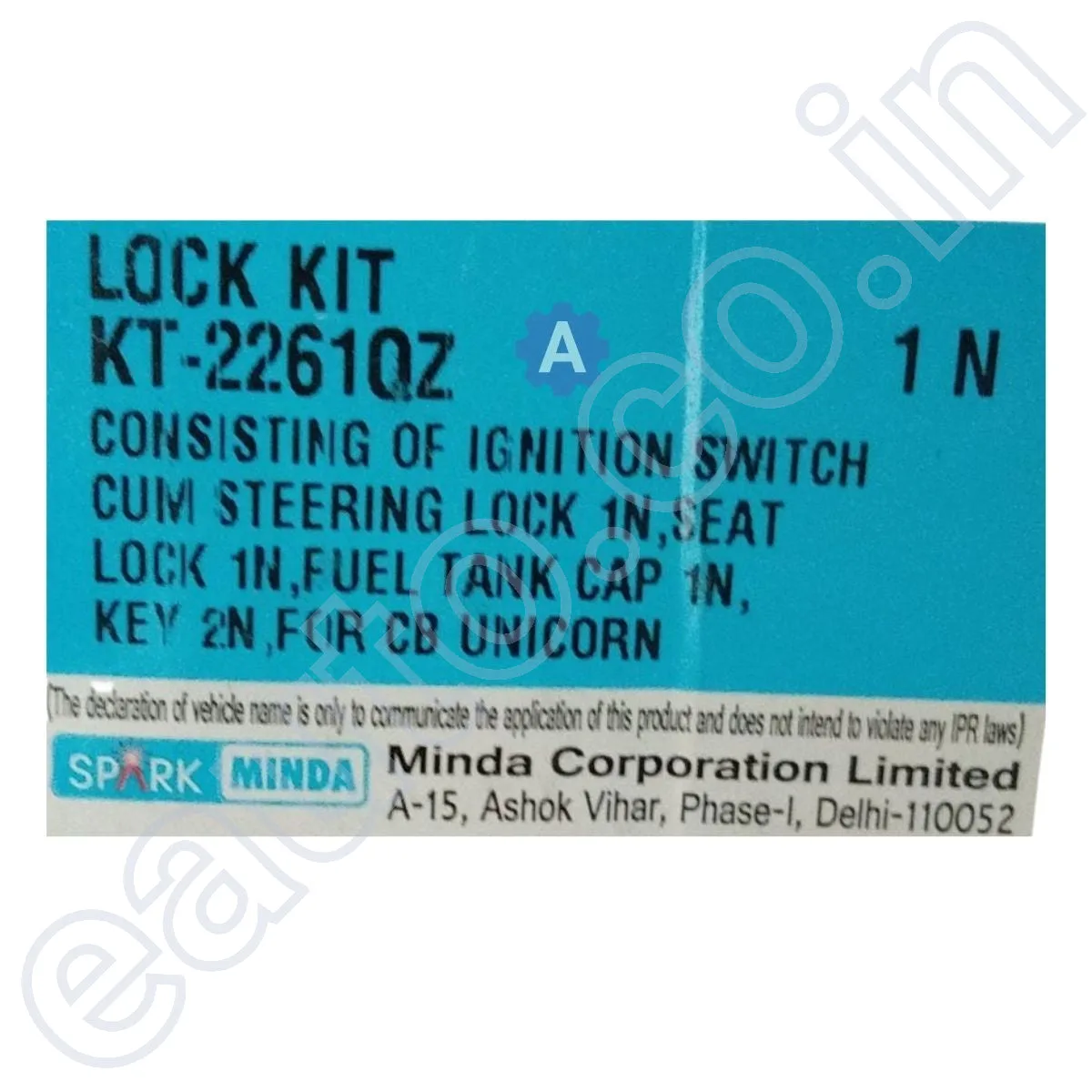Spark Minda Ignition Lock Set for Honda CB Unicorn | Set of 3 3