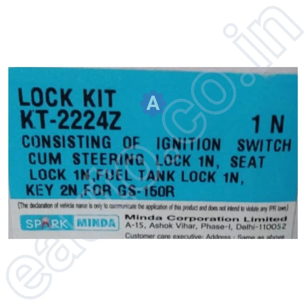 Spark Minda Ignition Lock Set for Suzuki GS 150R | Set of 3 3