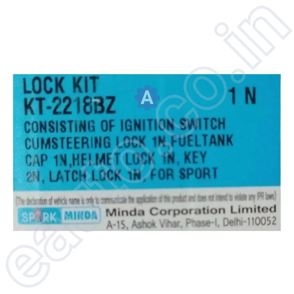 Spark Minda Ignition Lock Set for TVS Star Sport | Set of 3 3