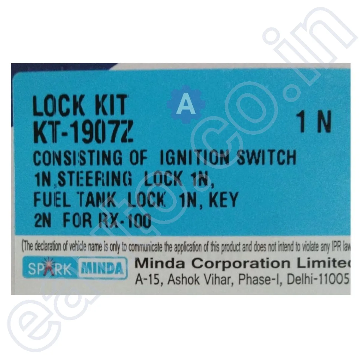 Spark Minda Ignition Lock Set for Yamaha RX 100 | Set of 3 3