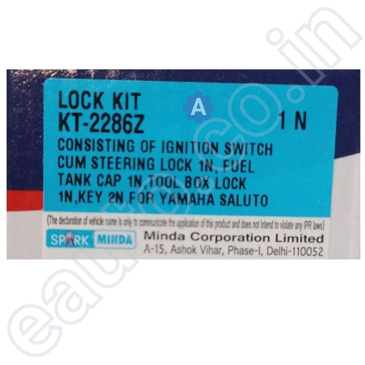Spark Minda Ignition Lock Set for Yamaha Saluto | Set of 3 3
