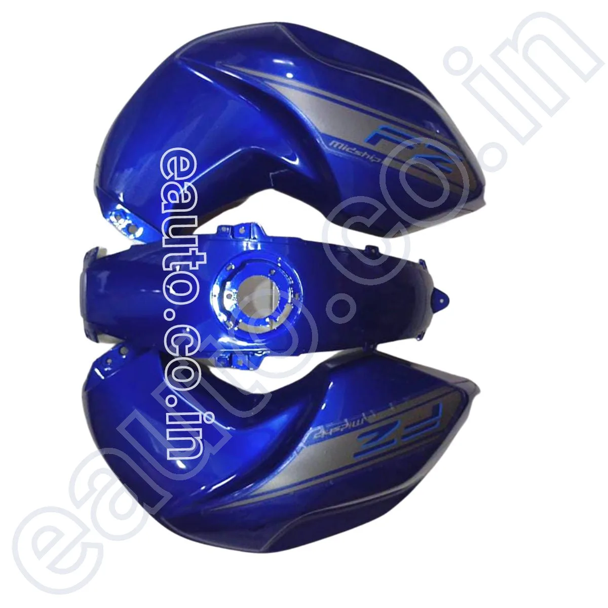 Tank Cover for Yamaha FZ | FZ16 | FZ-S V1 | Dark Blue | Set of 3 2