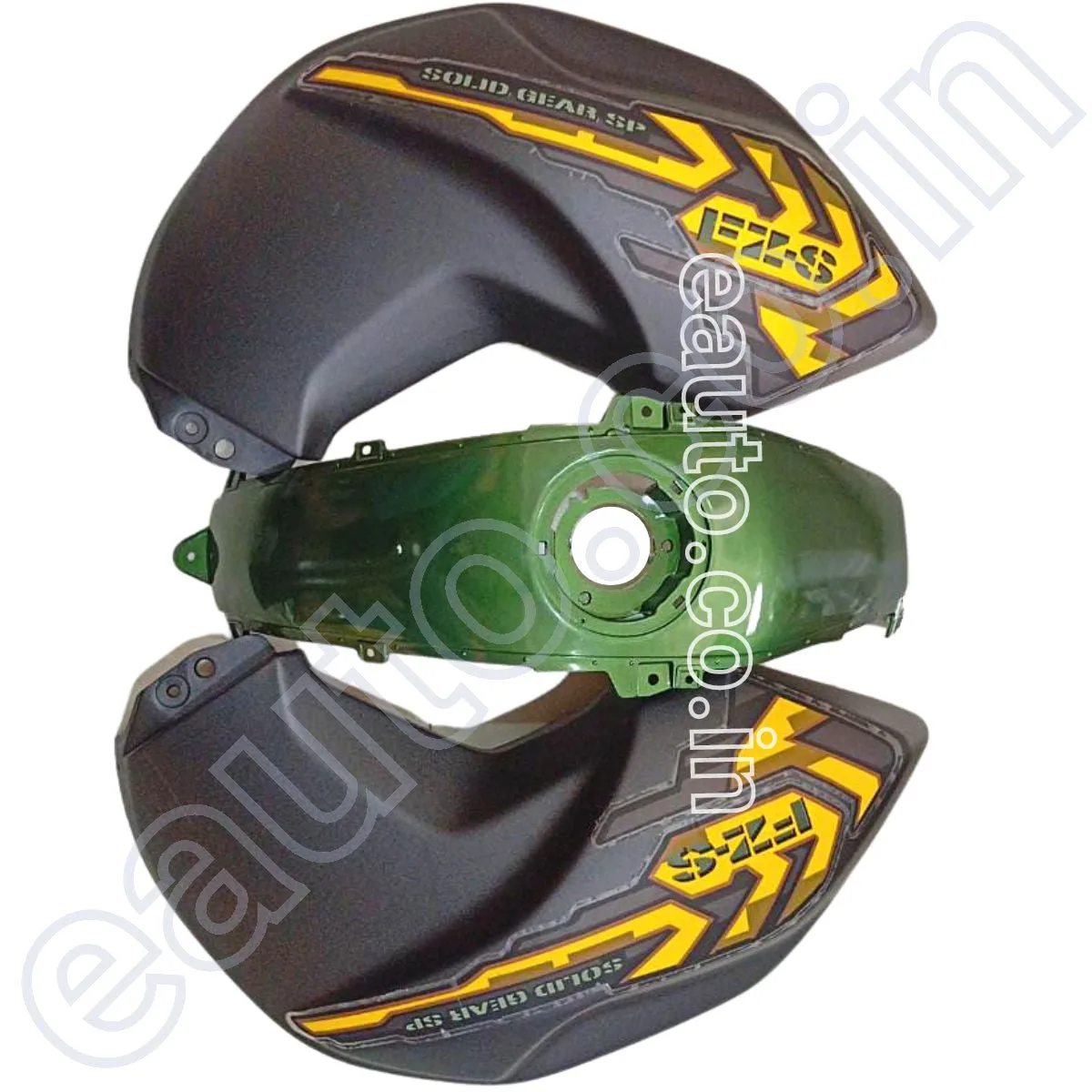 Tank Cover for Yamaha FZ | FZ16 | FZ-S V1 | Military Green | Set of 3 2
