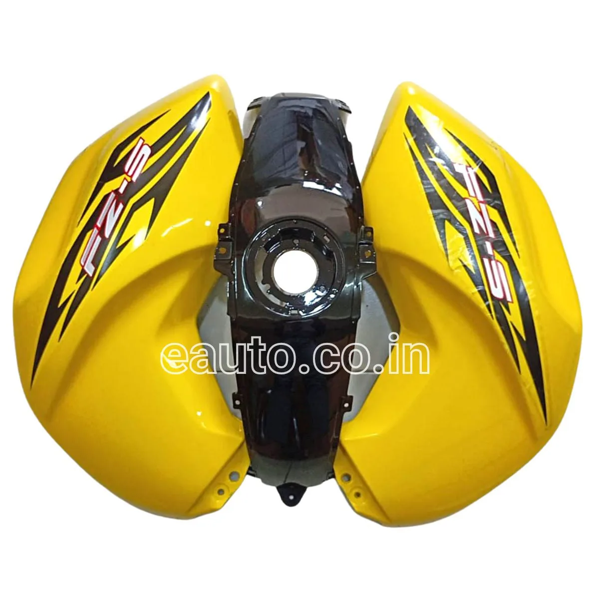 Tank Cover for Yamaha FZ | FZ16 | FZ-S V1 | Yellow & Black | Set of 3