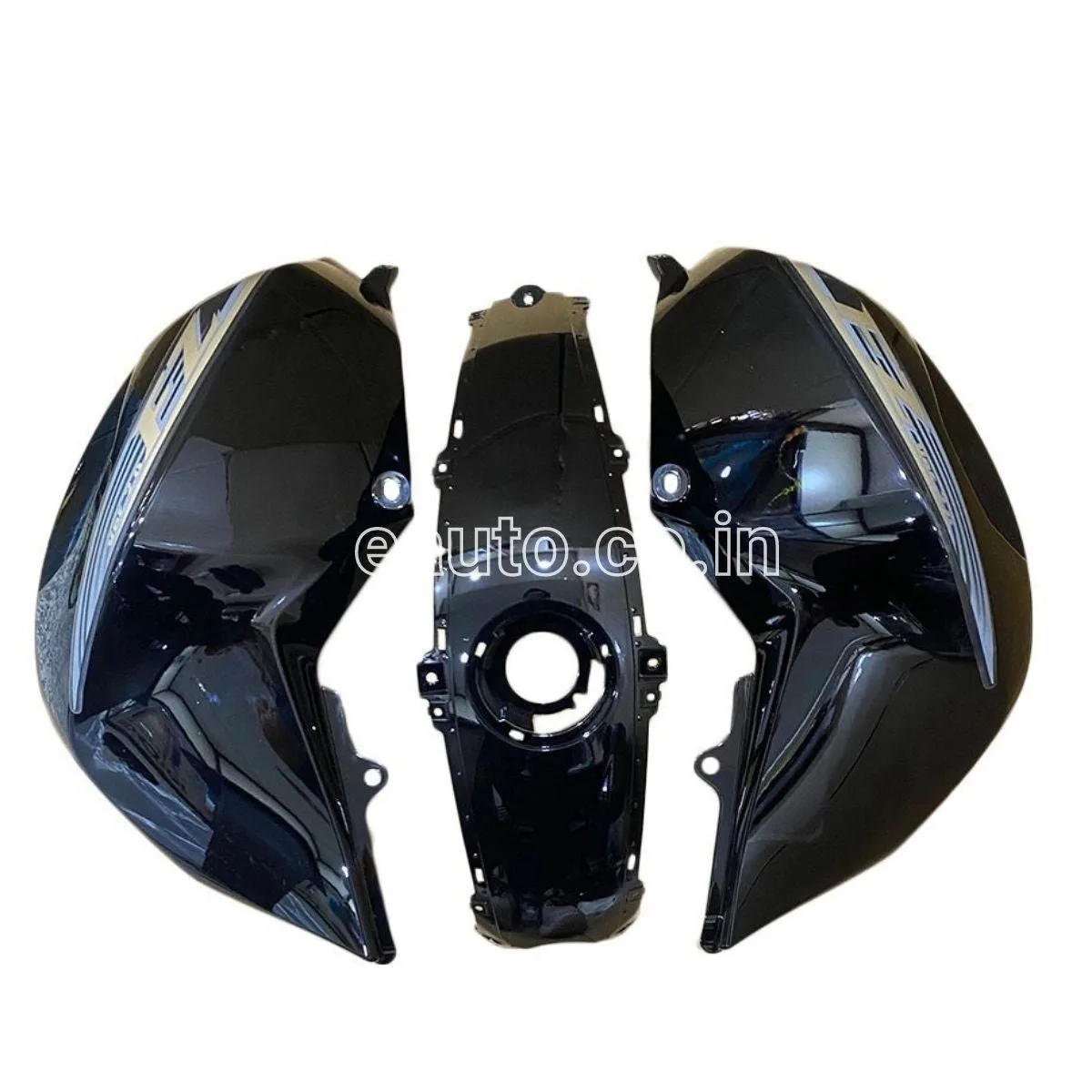 Tank Cover with Graphics for Yamaha FZ-S V2.0 | Black | Set of 3
