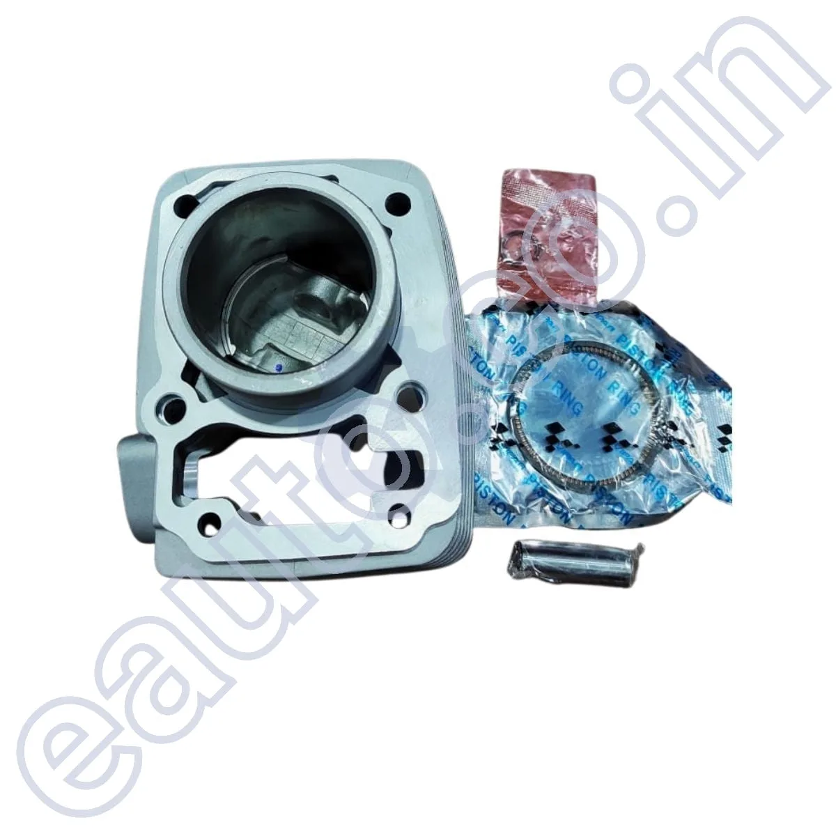 USHA Piston Cylinder Kit for Hero Achiever | CBZ Xtreme | Hunk | Honda Unicorn | Silver Colour Block | Engine Block 3