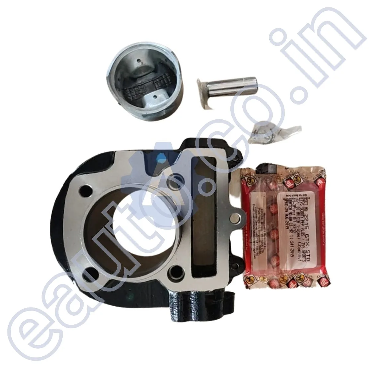 USHA Piston Cylinder Kit for TVS Scooty Pep Plus | Streak | Engine Block 4