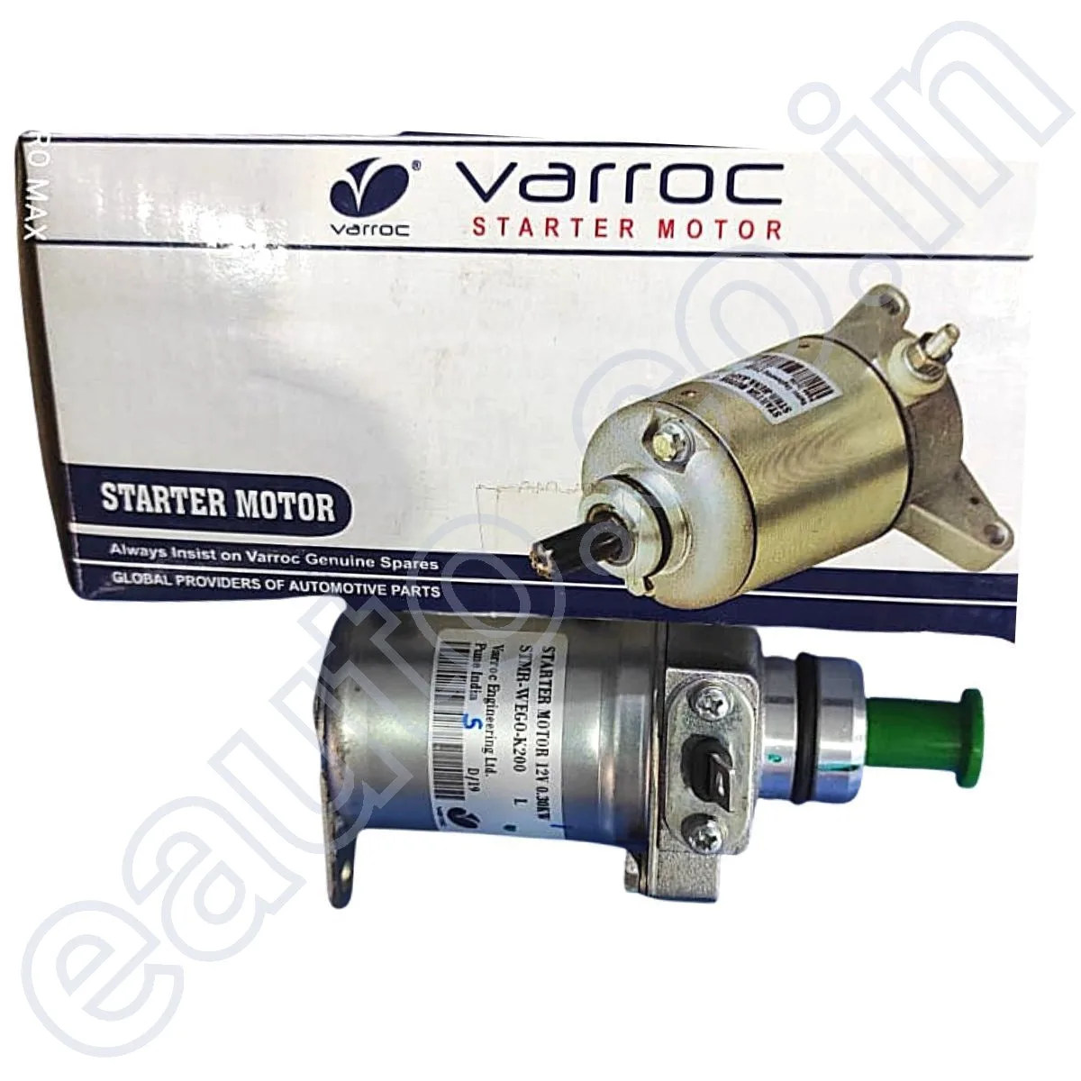 Varroc Starter Motor for TVS Phoenix 125 | Wego | Jupiter | Zest | Part No. - K200 | Self Motor 3