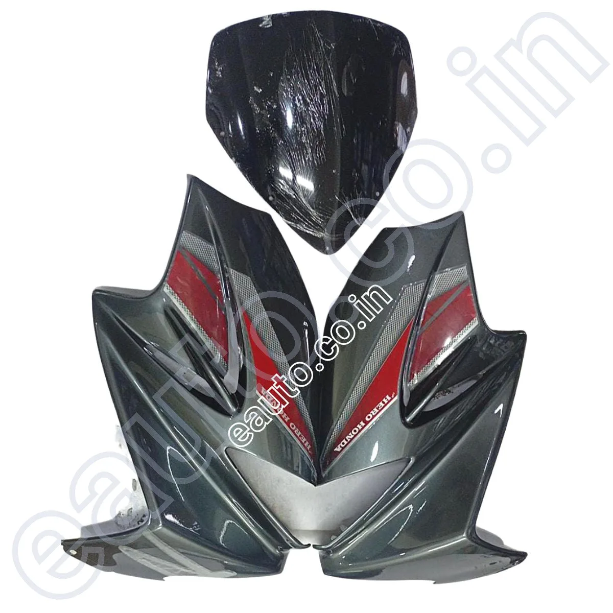 Visor for Hero Karizma R | Ebony Grey | Front Fairing or Doom 2