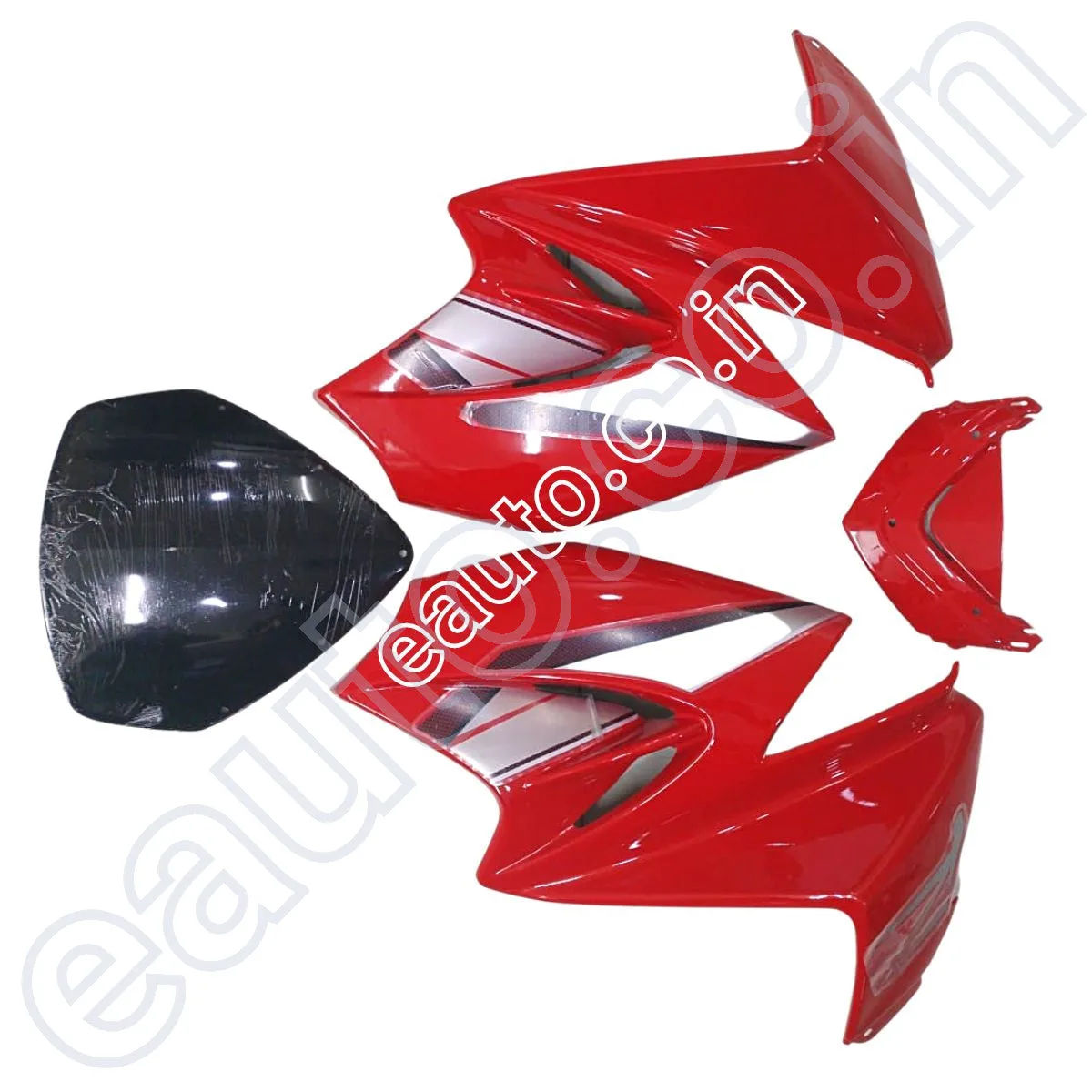 Visor for Hero Karizma R | Red | Front Fairing or Doom 2